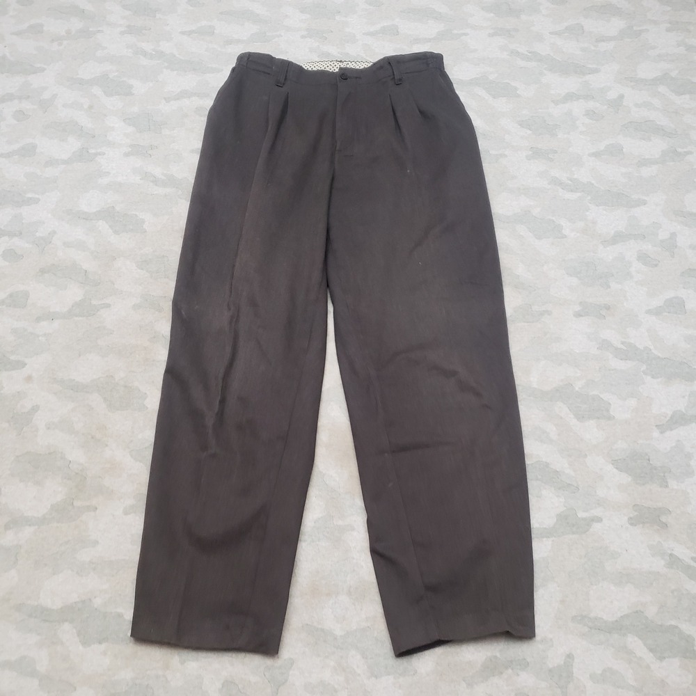 VTG Levi's Pants Women 10 Gray Pleated Travelers Pockets Office Business